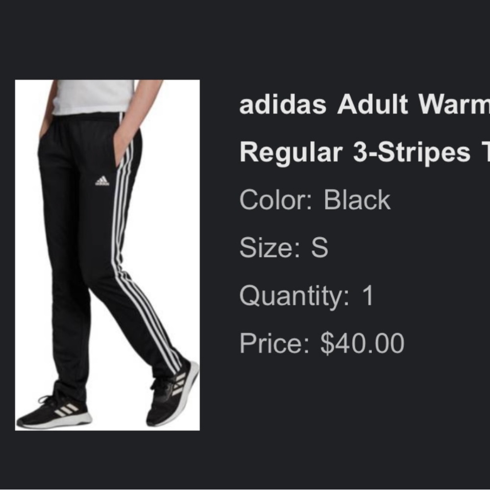 Women adidas track pants